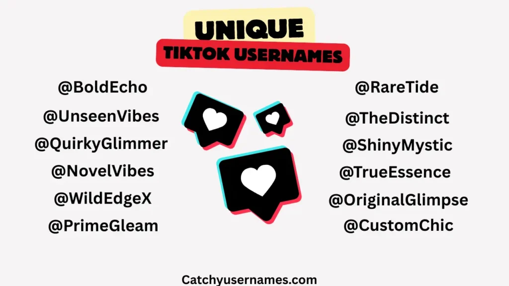 Unique TikTok Username Ideas
