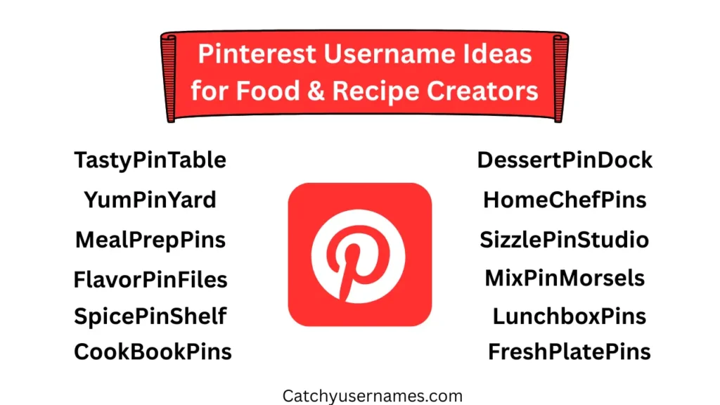 Pinterest Username Ideas for Food & Recipe Creators
