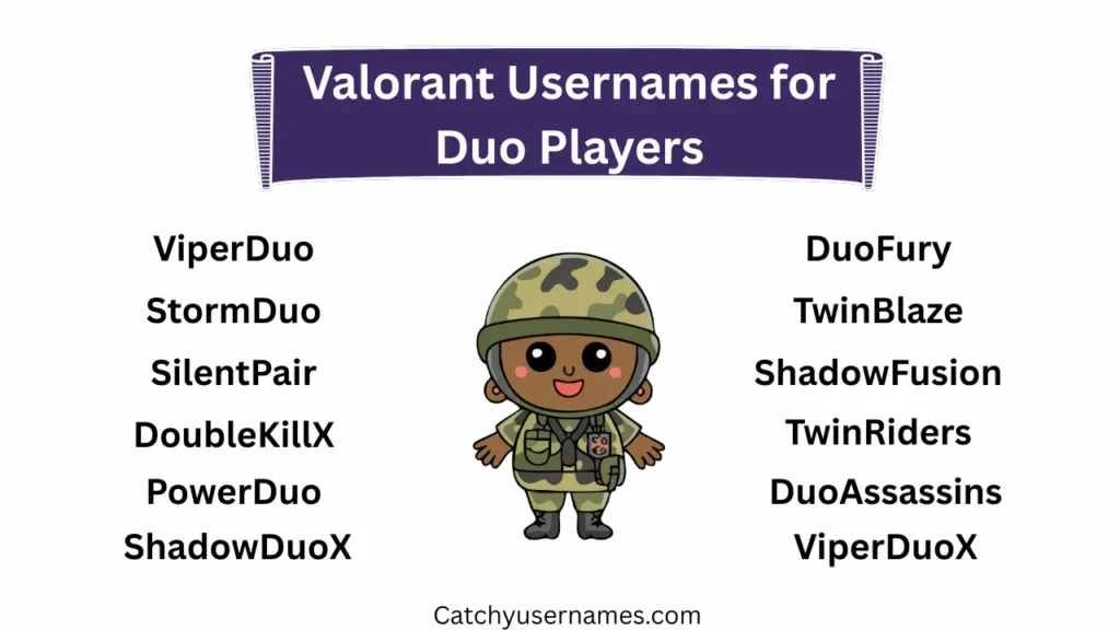 Valorant Usernames for Duo Players