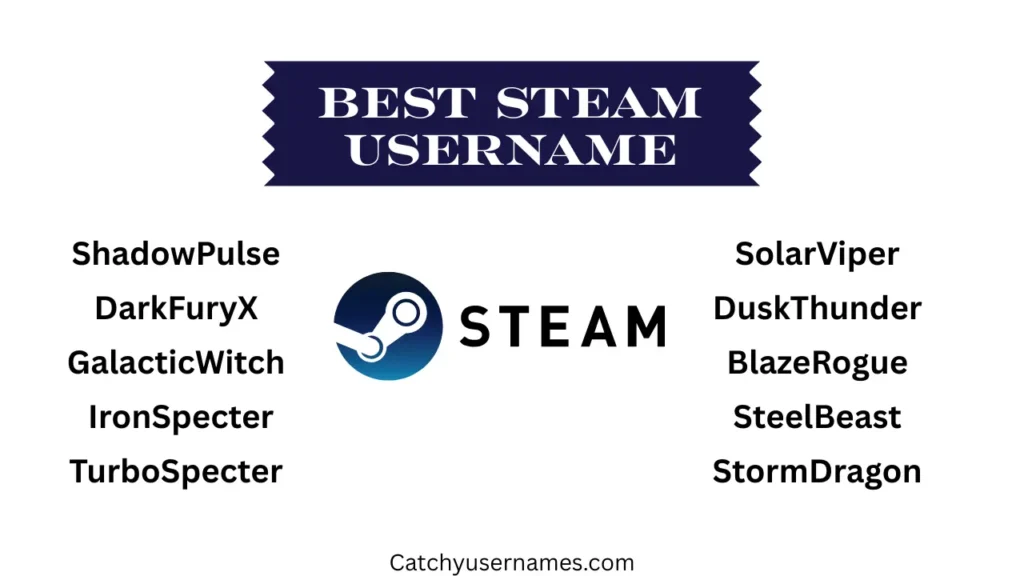 Best Steam Username Ideas