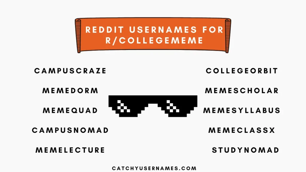 Reddit Usernames for College Meme Subreddit