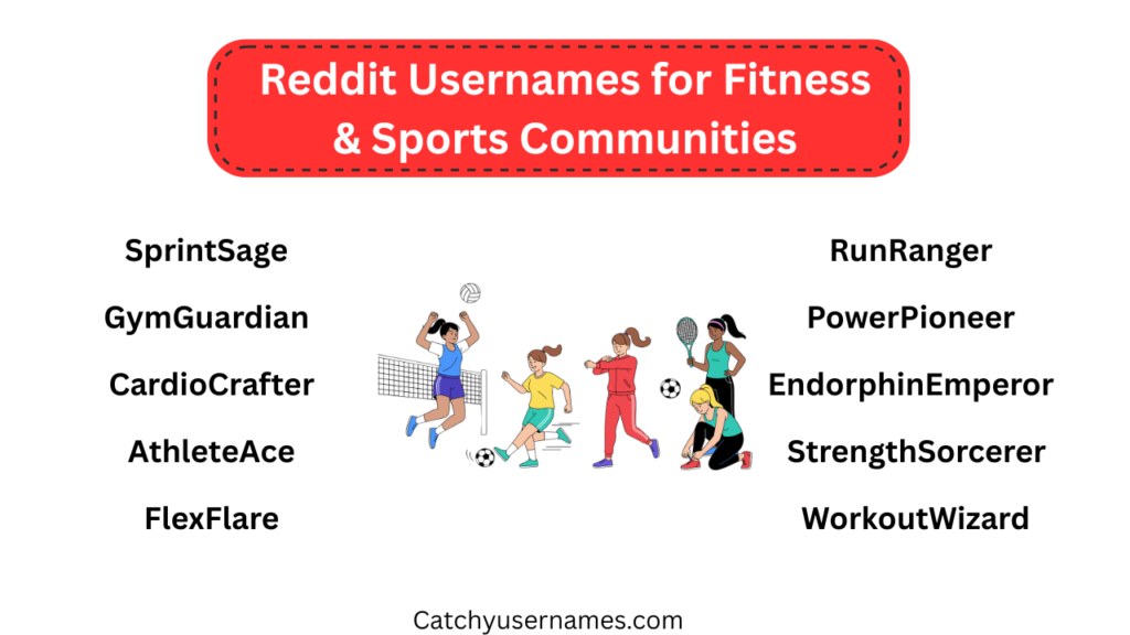 Reddit Usernames for Fitness & Sports Communities