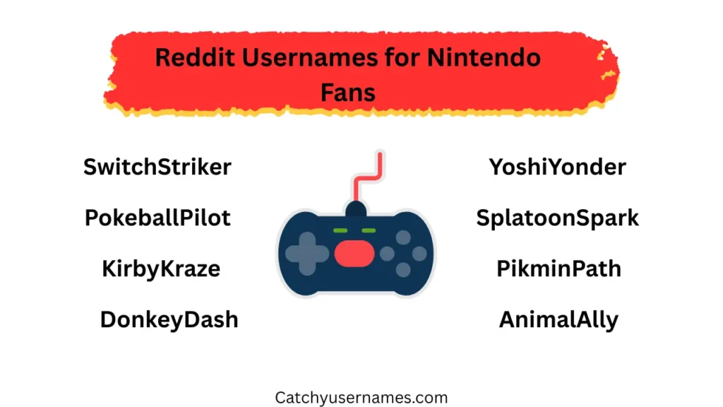 Reddit Usernames for Nintendo Fans