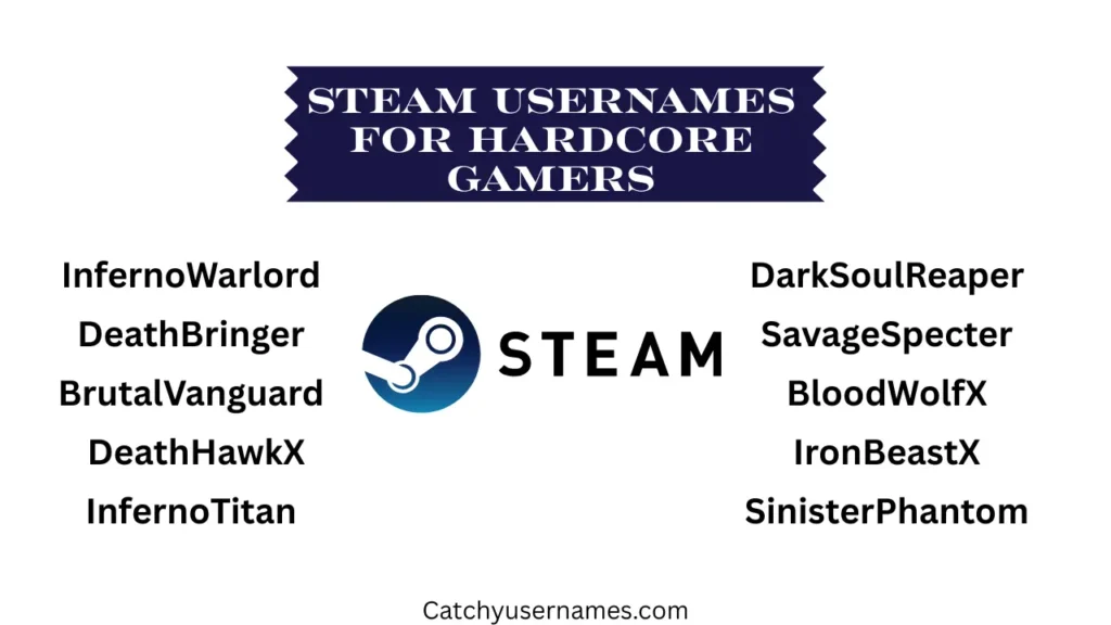Steam Usernames for Hardcore Gamers