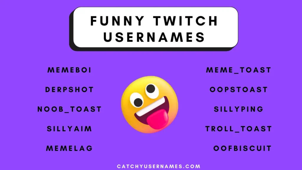 Funny Twitch Usernames