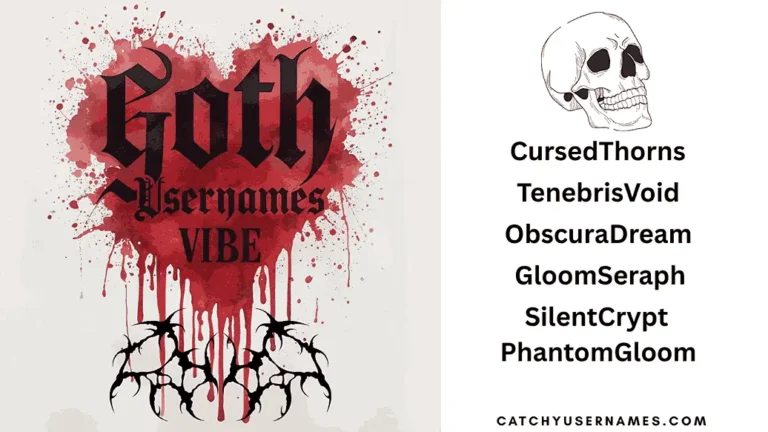 Goth Usernames