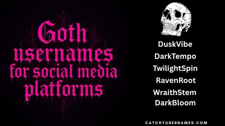 Goth Usernames for All Social Media Platforms