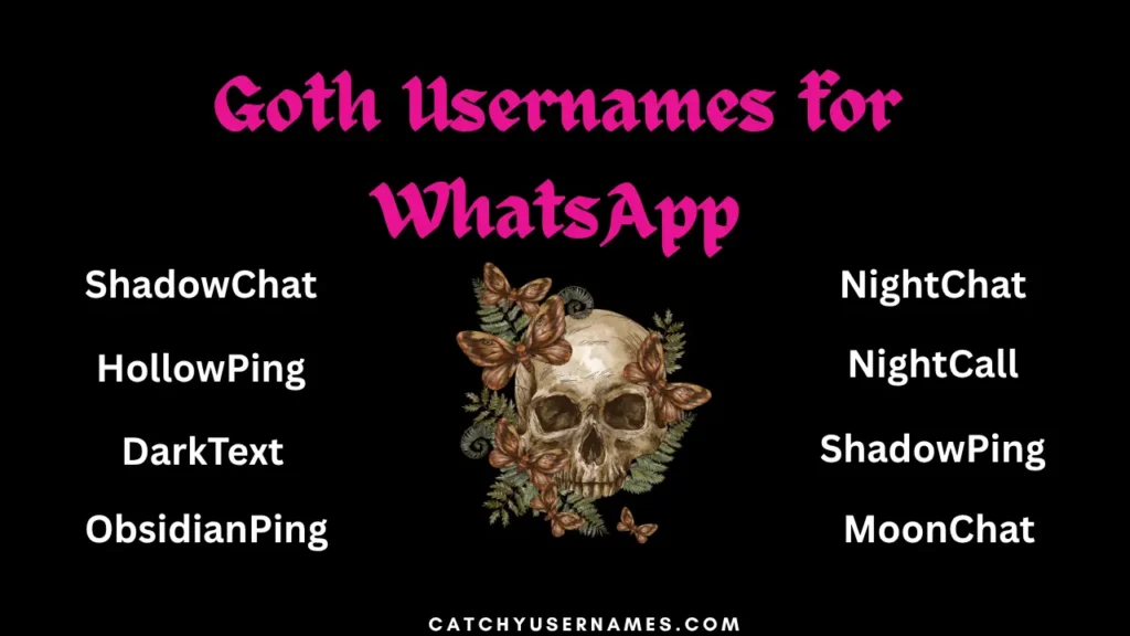 Goth Usernames for WhatsApp