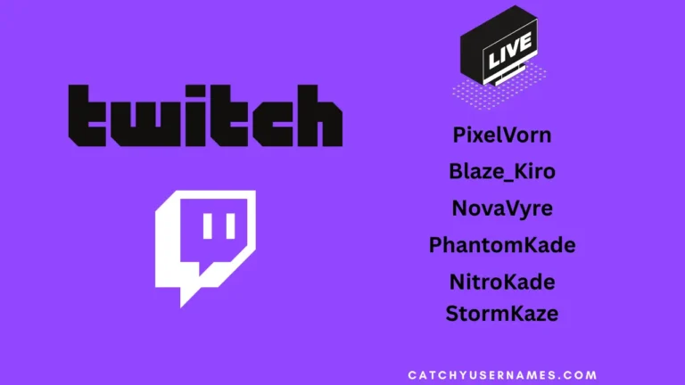 Twitch Usernames