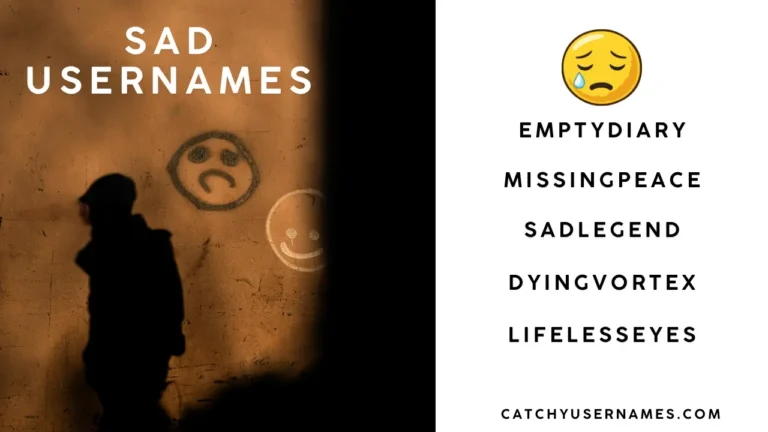 Sad Usernames