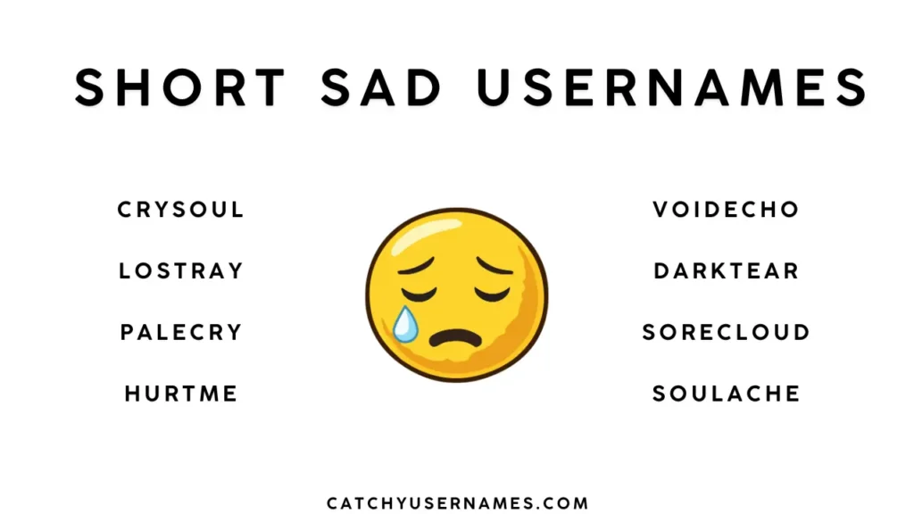 Short Sad Usernames