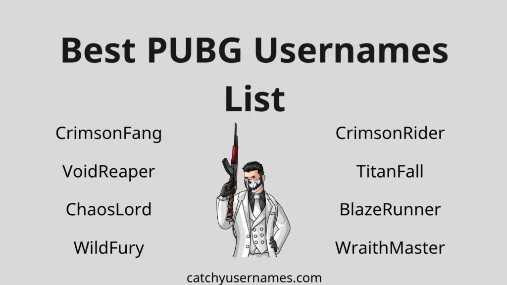 Best PUBG Usernames