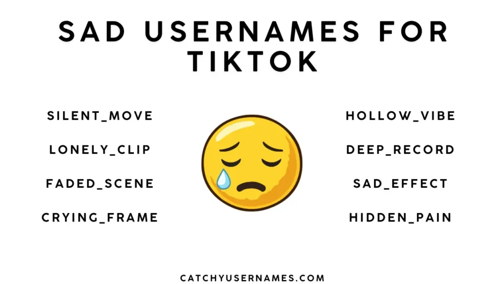 Best Sad Usernames for Tiktok