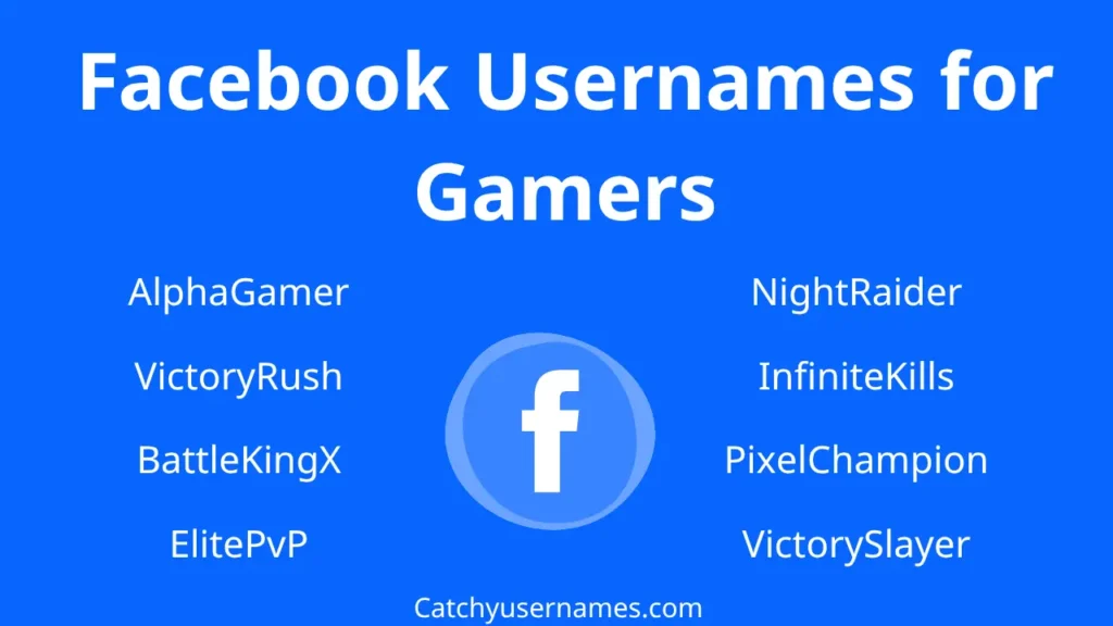 Facebook Usernames for Gamers