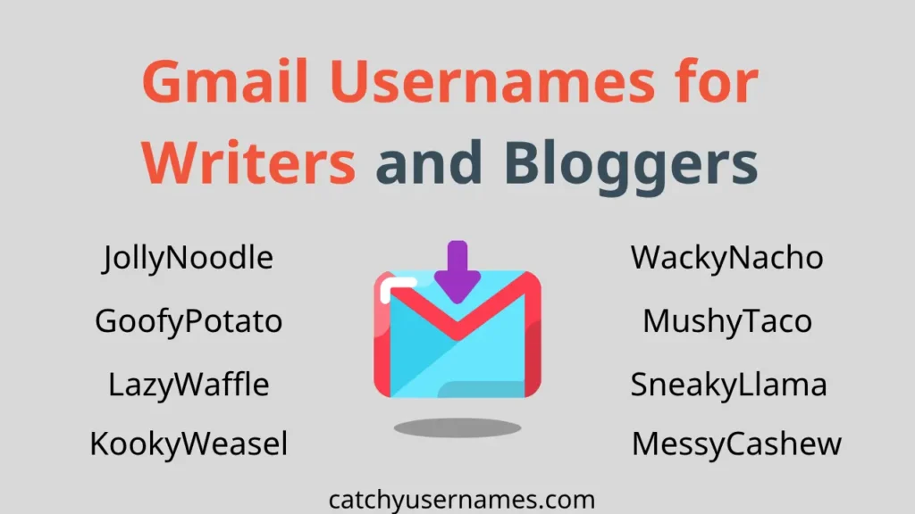 Gmail Username Ideas for Writers and Bloggers