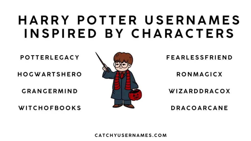 Harry Potter Usernames Inspired by Characters