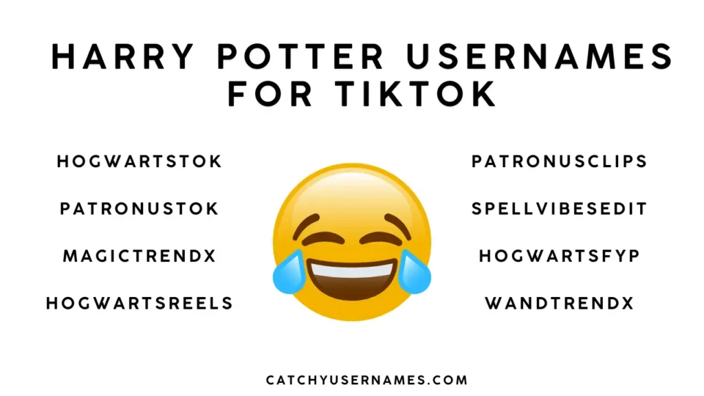 Harry Potter Usernames for TikTok