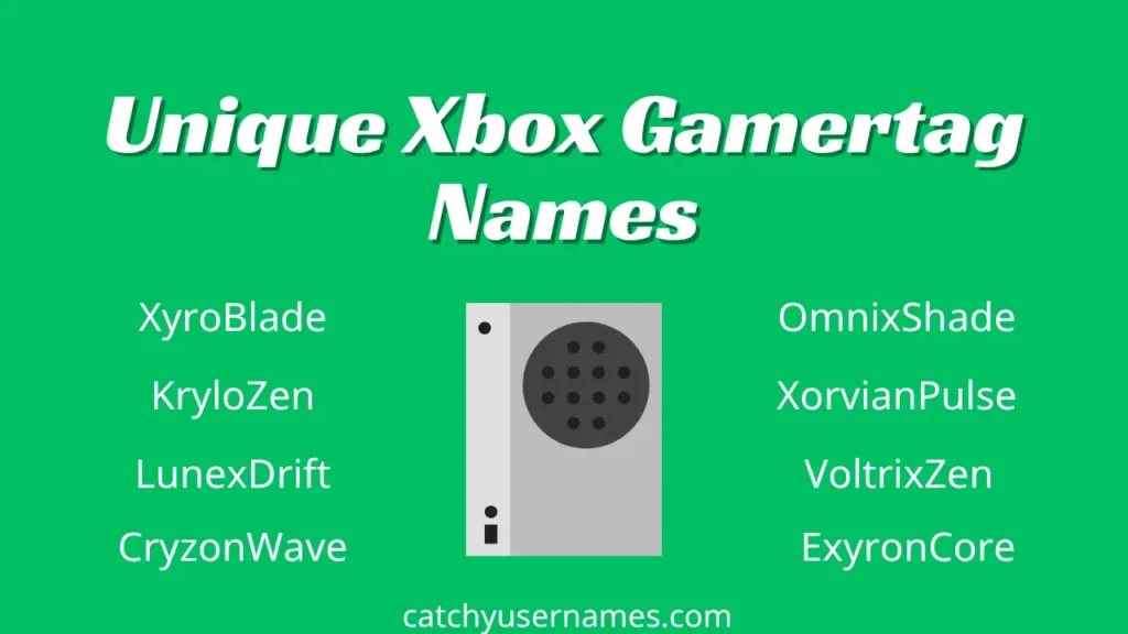 Unique Xbox Gamertag Names