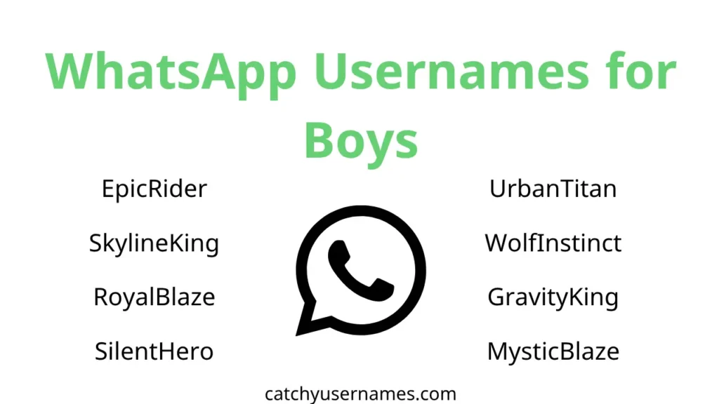 WhatsApp Usernames for Boys