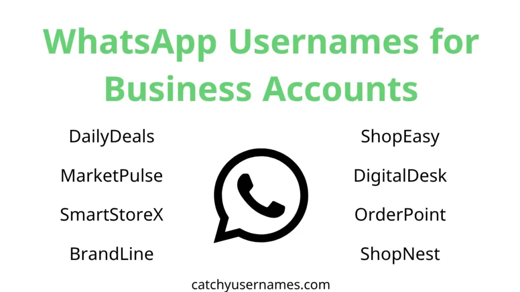 WhatsApp Usernames for Business Accounts