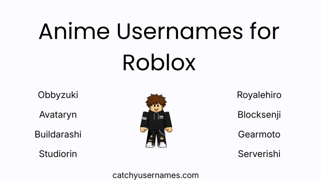 Anime Usernames for Roblox