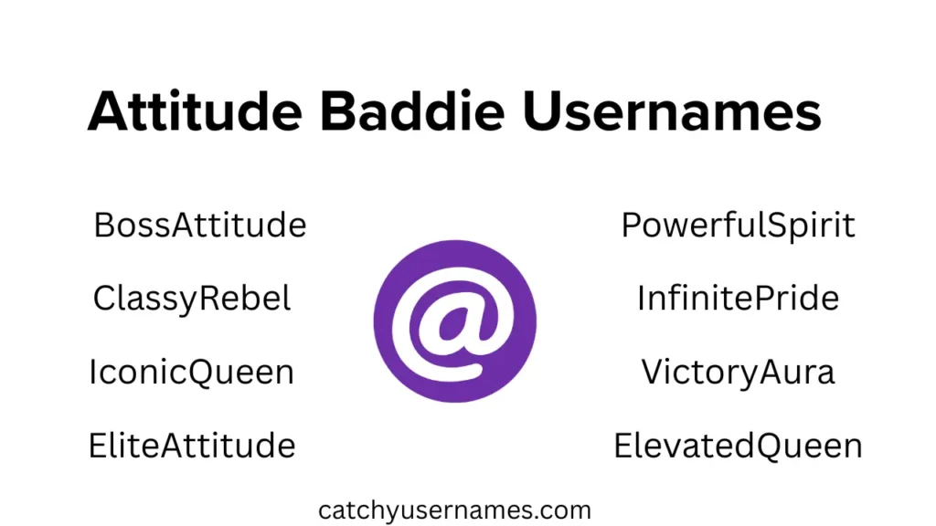 Attitude Baddie Usernames