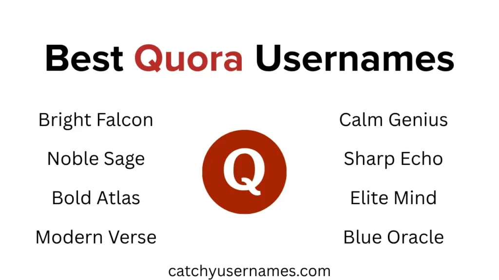 Best Quora Usernames