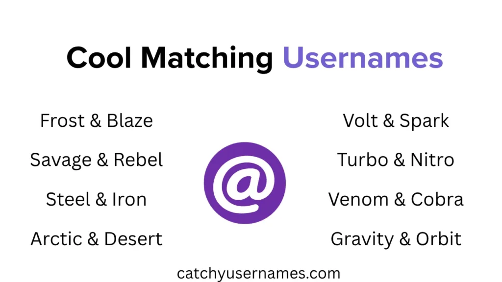Cool Matching Usernames