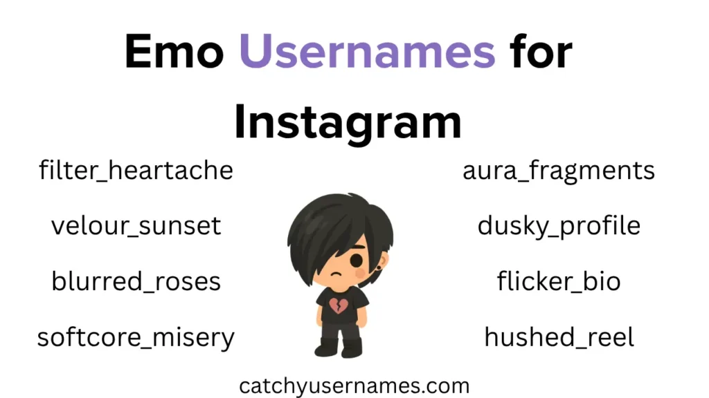 Emo Usernames for Instagram