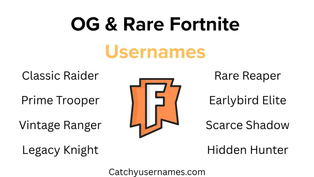OG & Rare Fortnite Usernames
