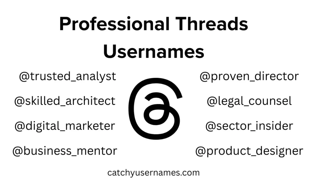Professional Threads Usernames