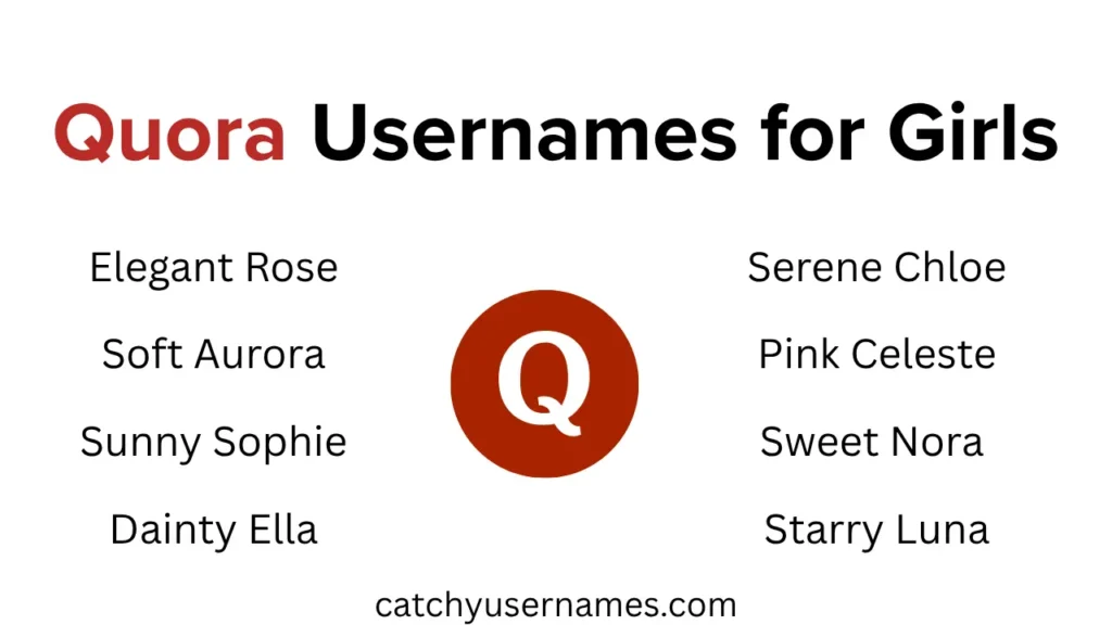 Quora Usernames for Girls