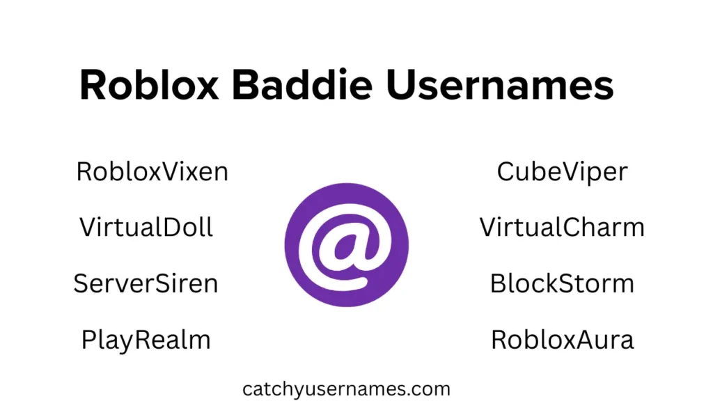 Roblox Baddie Usernames