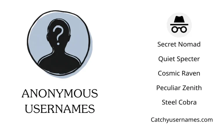 Anonymous Usernames