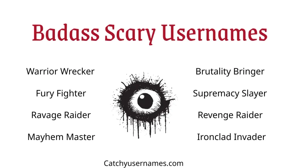 Badass Scary Usernames