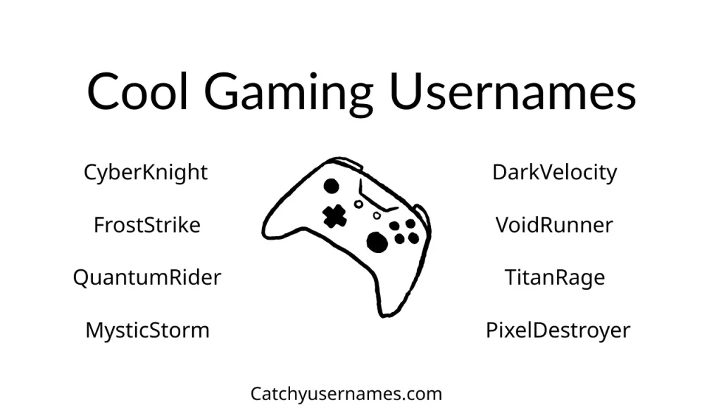 Cool Gaming Usernames
