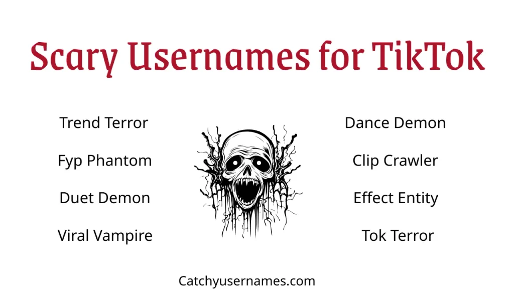 Scary Usernames for TikTok