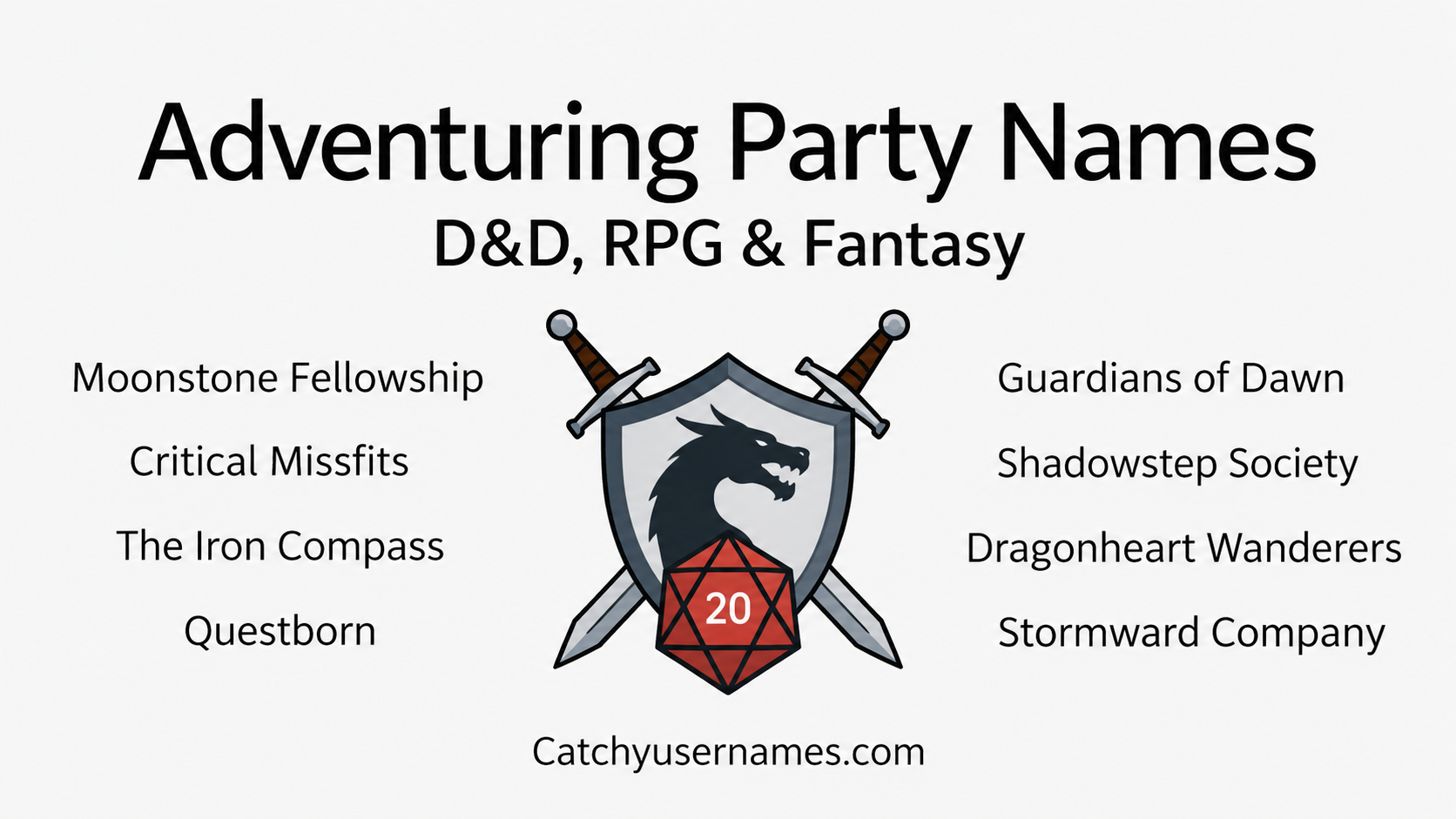 650+ Adventuring Party Names for D&D, RPG & Fantasy Groups