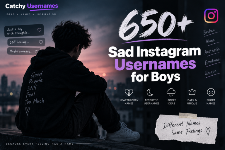 Sad Instagram Usernames for Boys