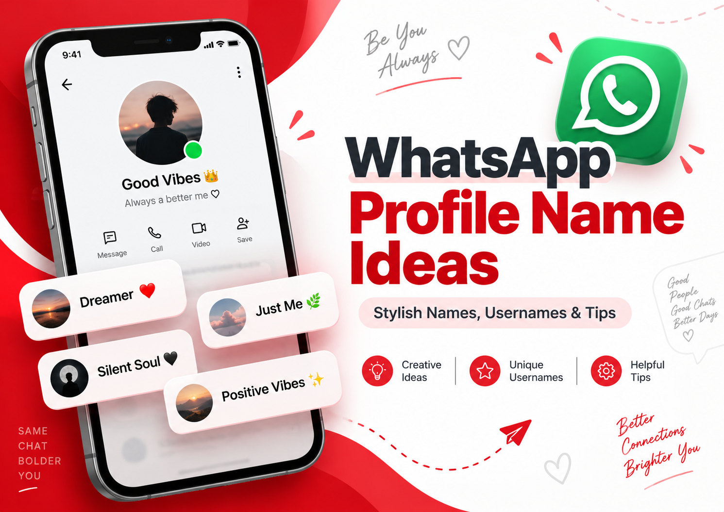 WhatsApp Profile Name Ideas